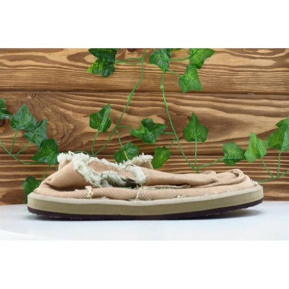 Sanuk Toddler Boys 10 Medium Brown Flats Fabric - Picture 4 of 8